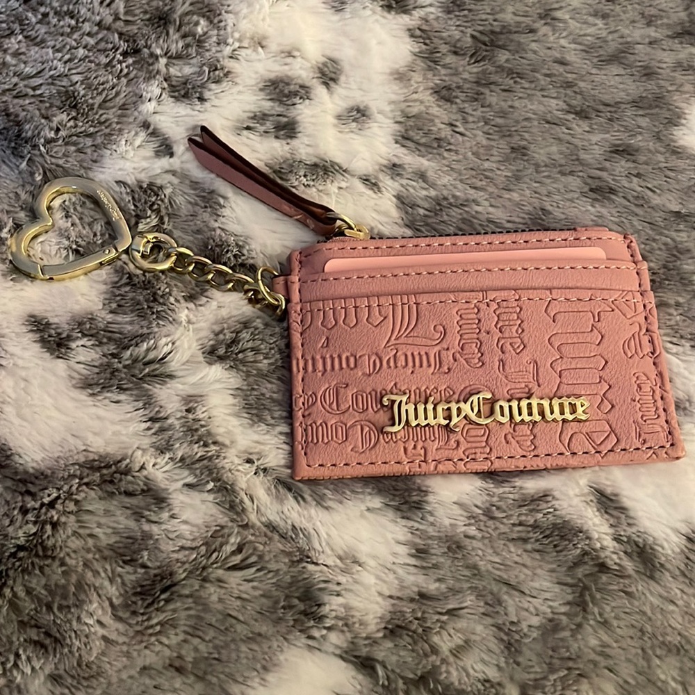 Juicy Couture mini keychain wallet